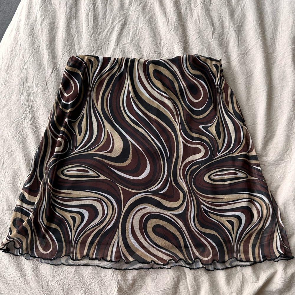 Funky Brown Skirt